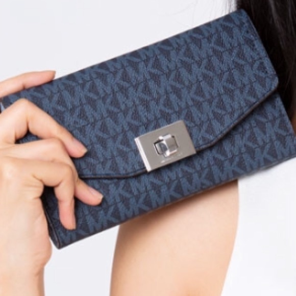 michael kors admiral blue wallet